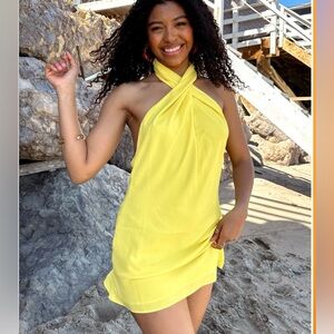 Show me your Mumu- Jasmine Halter Mini Dress